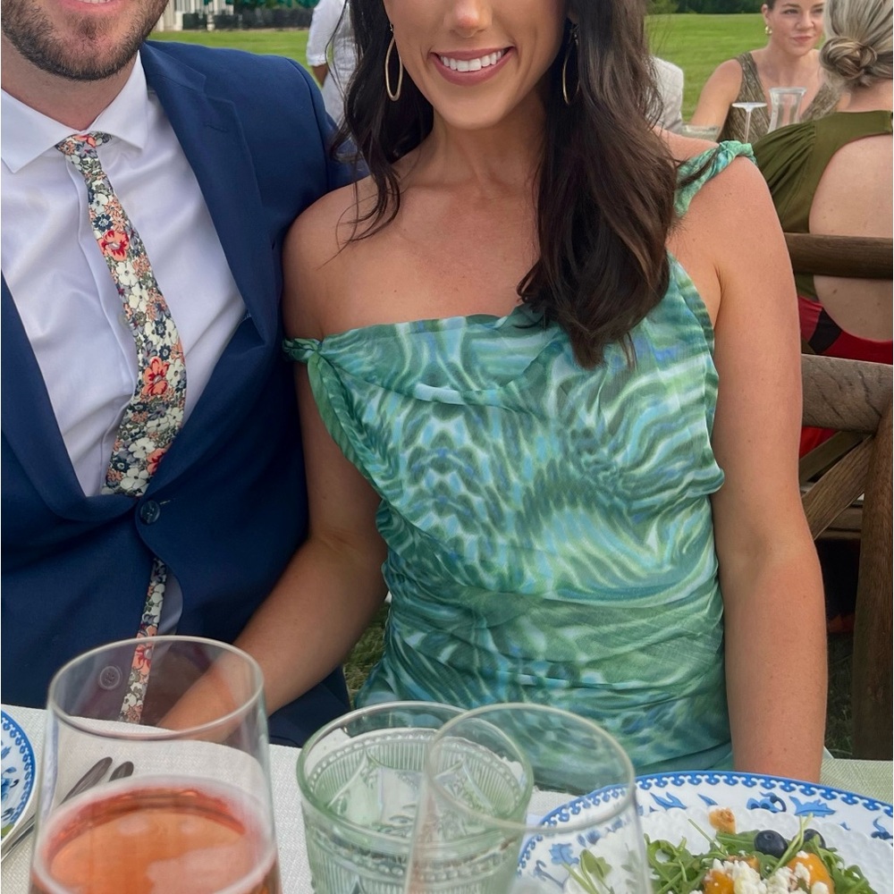 Asos twist off shoulder maxi dress wedding guest dress
